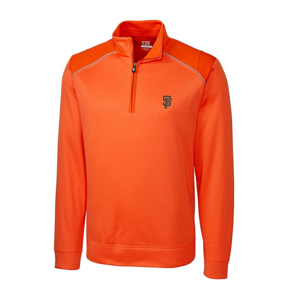 San Francisco Giants Cutter & Buck Ridge WeatherTec Half-Zip Pullover Jacket - MLB