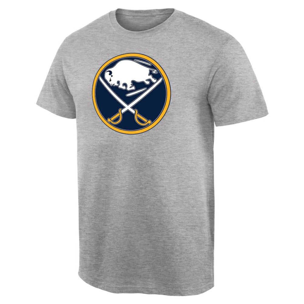 Buffalo Sabres Team Primary Logo T-Shirt - Ash - NHL