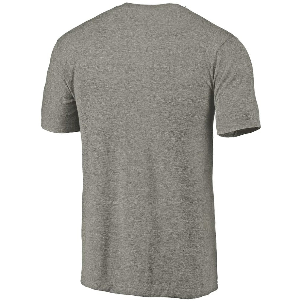 Carolina Hurricanes Distressed Team Logo Tri-Blend T-Shirt - Ash - NHL