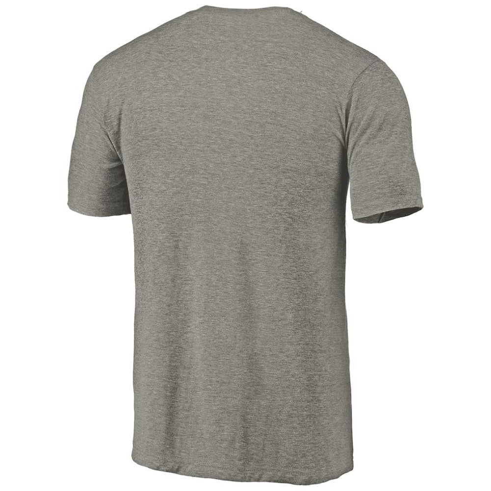 Colorado Avalanche Distressed Team Logo Tri-Blend T-Shirt - Ash - NHL