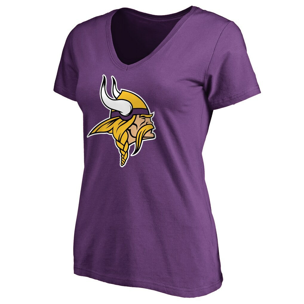 Minnesota Vikings Women's Primary Team Logo T-Shirt Purple | NFL