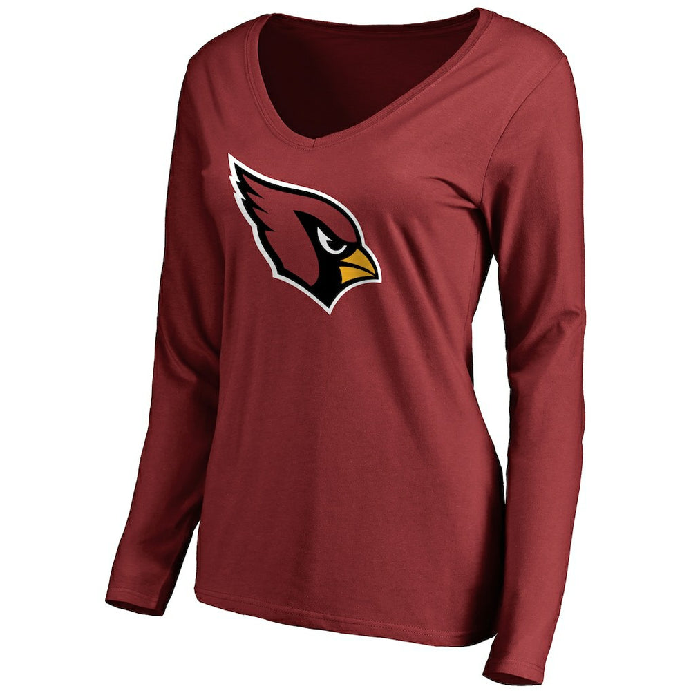 Arizona Cardinals Women's Primary Team Logo Long Sleeve T-Shirt Cardinal | NFL