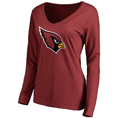 Arizona Cardinals Women's Primary Team Logo Long Sleeve T-Shirt Cardinal | NFL