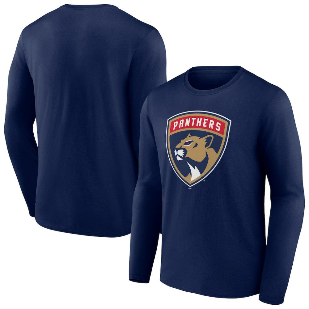 Florida Panthers New Logo Long Sleeve T-Shirt - Navy - NHL