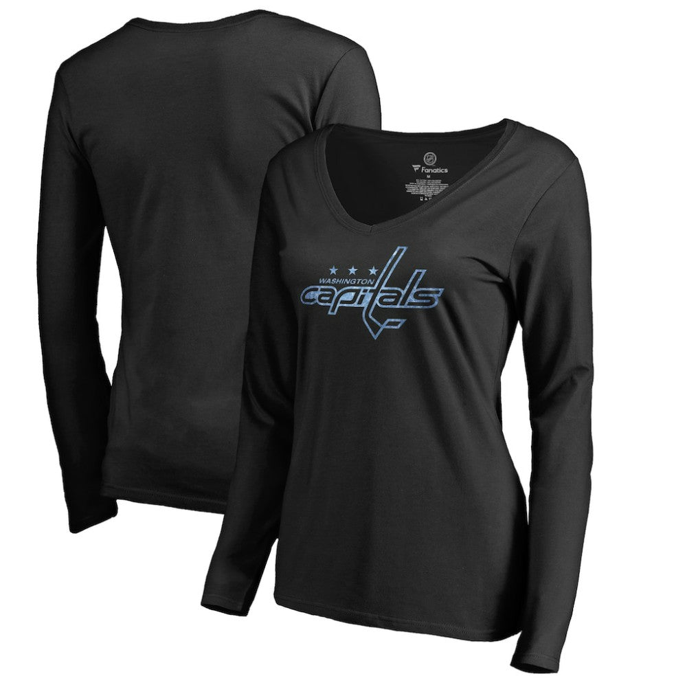 Washington Capitals Women's Pond Hockey Long Sleeve T-Shirt - Black - NHL