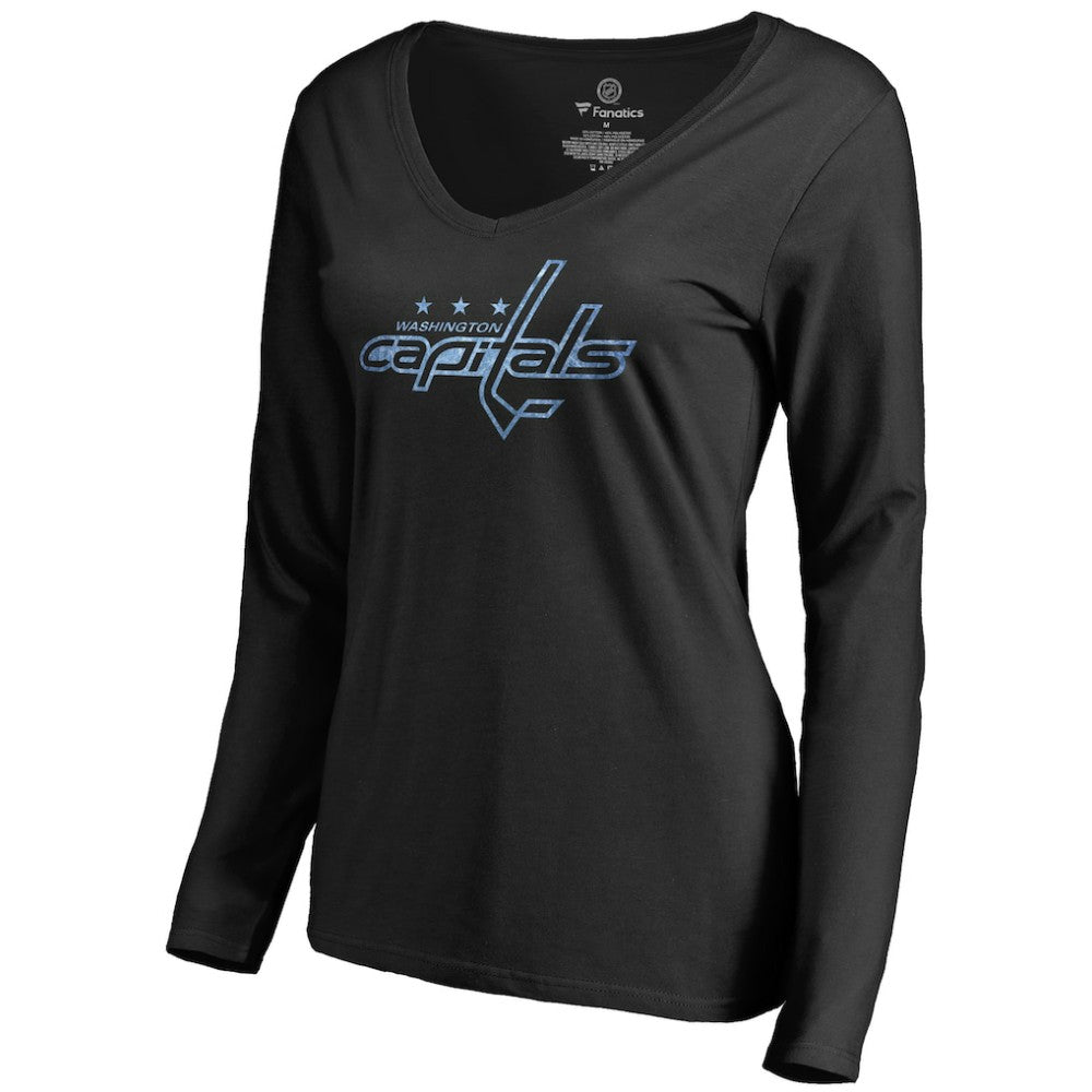 Washington Capitals Women's Pond Hockey Long Sleeve T-Shirt - Black - NHL