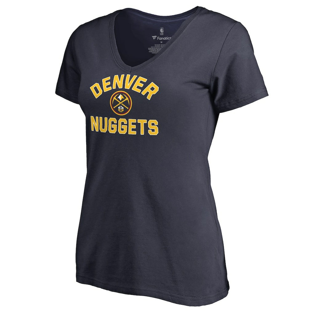 Denver Nuggets Women's Overtime V-Neck T-Shirt Navy - NBA