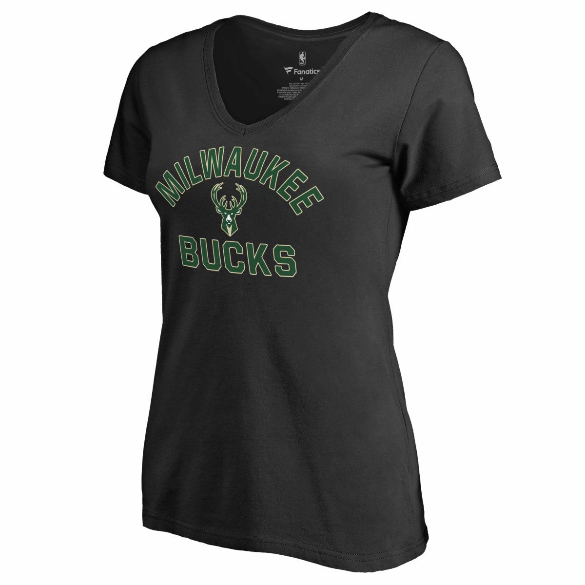 Milwaukee Bucks Women's Overtime T-Shirt Black - NBA