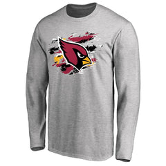 Arizona Cardinals True Colors Long Sleeve T-Shirt Ash | NFL