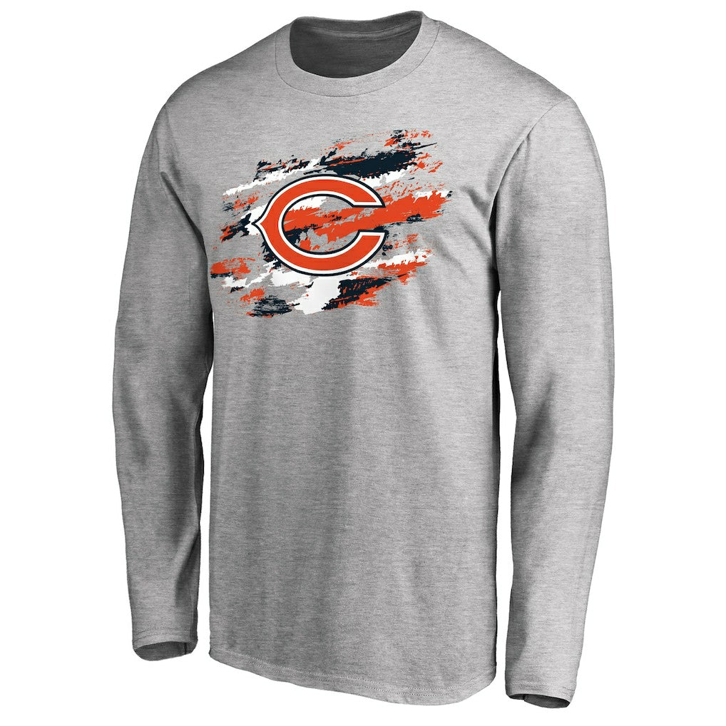 Chicago Bears True Colors Long Sleeve T-Shirt Ash | NFL