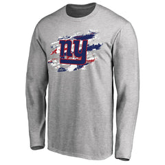 New York Giants True Colors Long Sleeve T-Shirt Ash | NFL