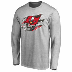 Tampa Bay Buccaneers True Colors Long Sleeve T-Shirt Ash | NFL
