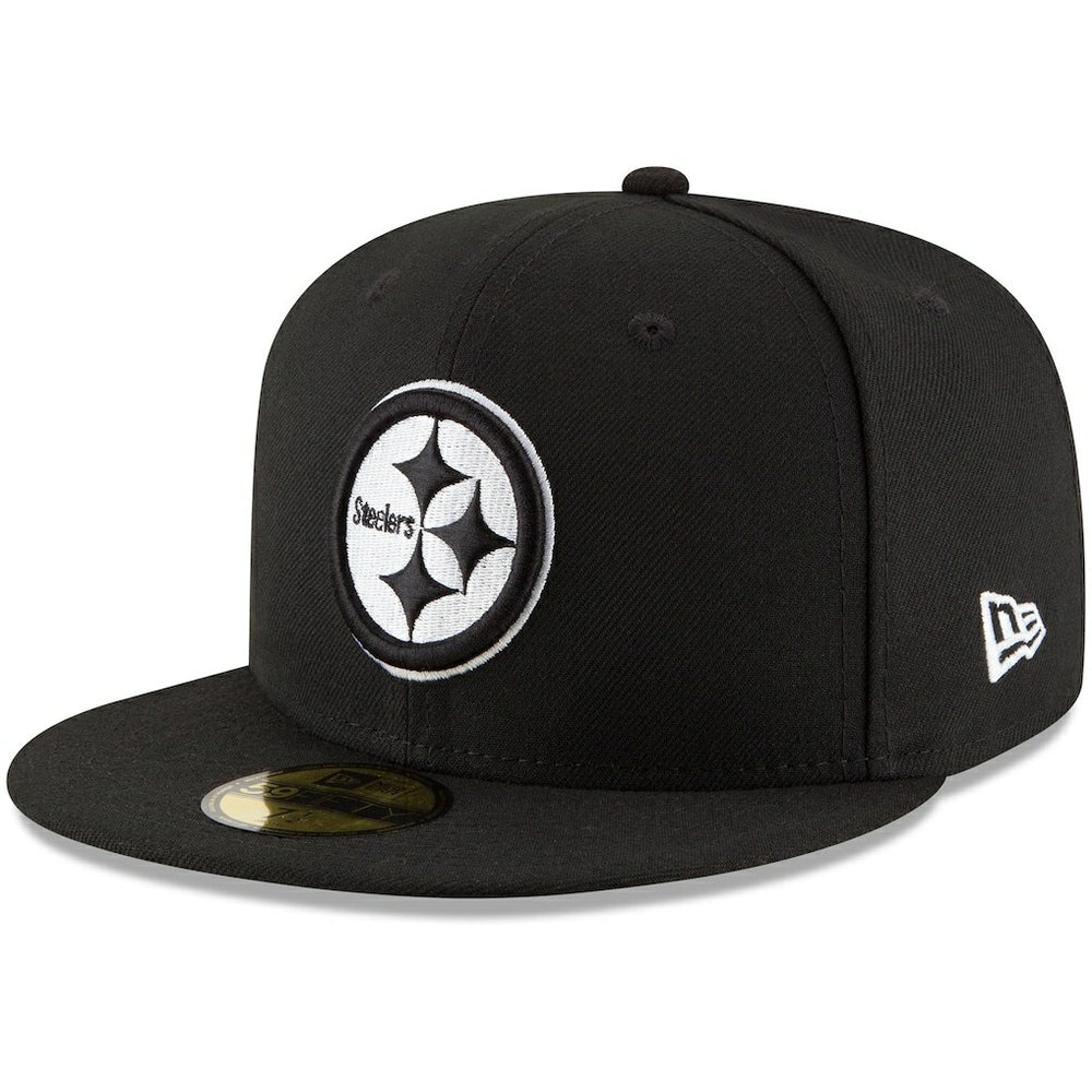Pittsburgh Steelers New Era B-Dub 59FIFTY Fitted Hat Black | NFL