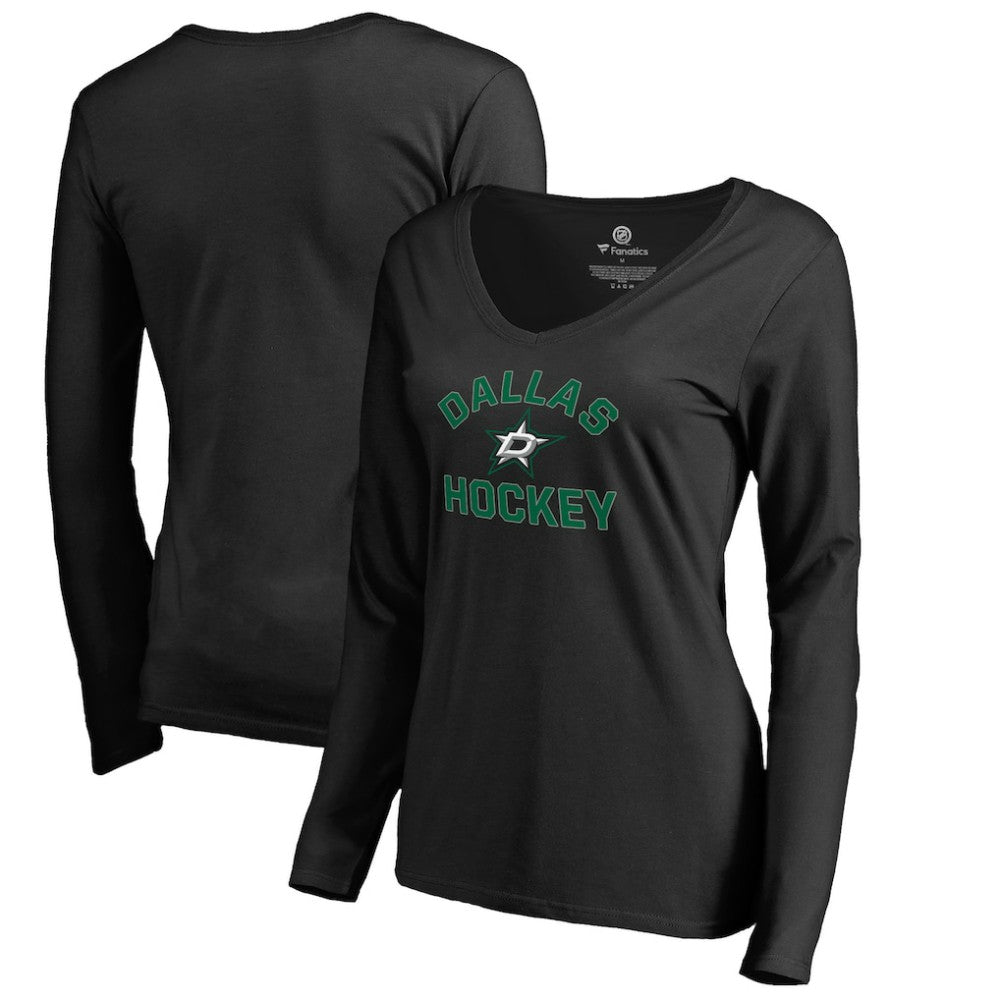 Dallas Stars Women's Overtime Long Sleeve T-Shirt - Black - NHL