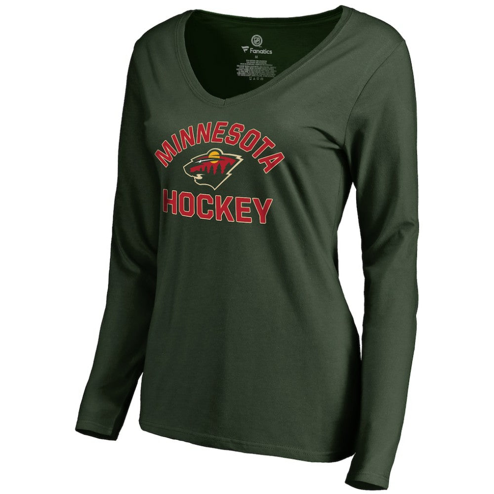 Minnesota Wild Women's Overtime Long Sleeve T-Shirt - Green - NHL