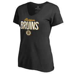 Boston Bruins Women's Nostalgia T-Shirt - Black - NHL