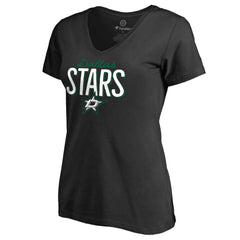 Dallas Stars Women's Nostalgia T-Shirt - Black - NHL