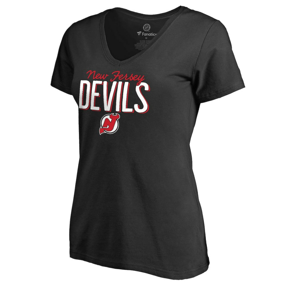 New Jersey Devils Women's Nostalgia T-Shirt - Black - NHL
