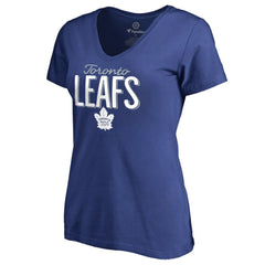 Toronto Maple Leafs Women's Nostalgia T-Shirt - Blue - NHL