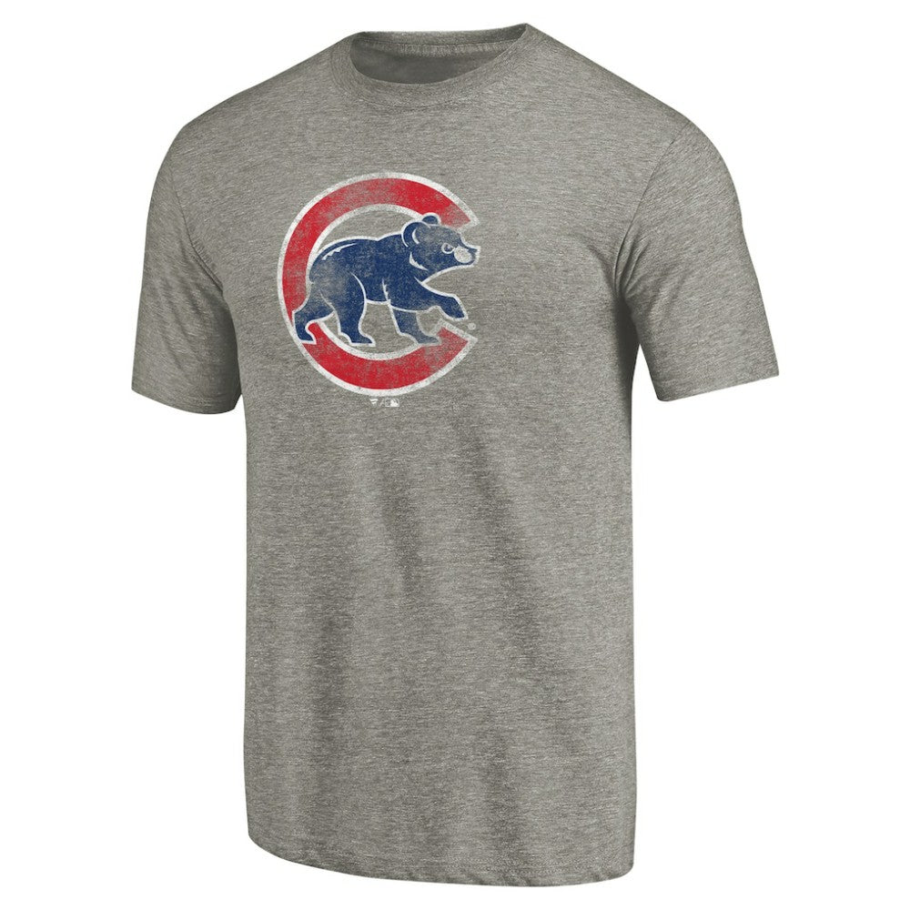 Chicago Cubs Distressed Team Tri-Blend T-Shirt - MLB