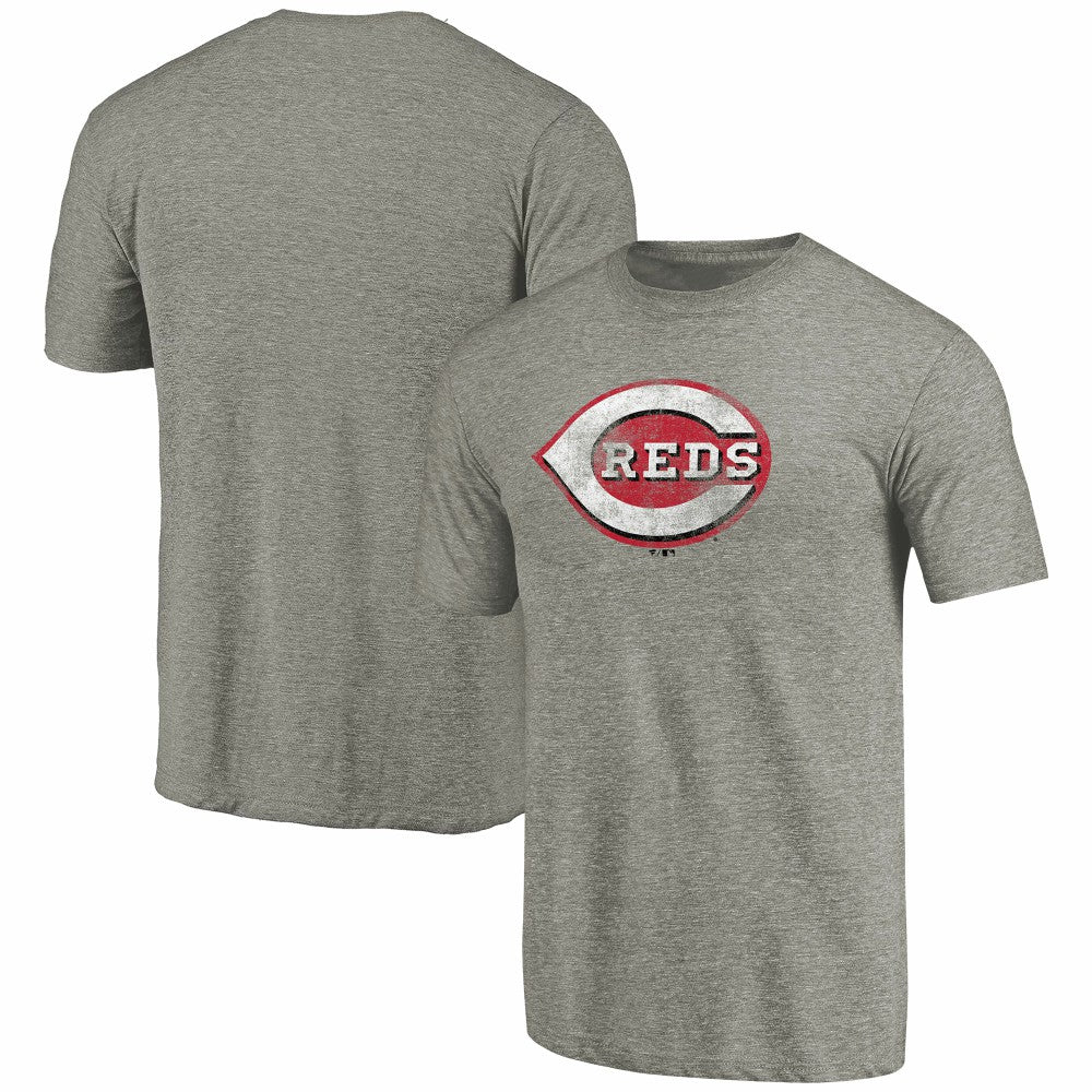 Cincinnati Reds Distressed Team Tri-Blend T-Shirt - MLB