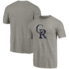 Colorado Rockies Distressed Team Tri-Blend T-Shirt - MLB
