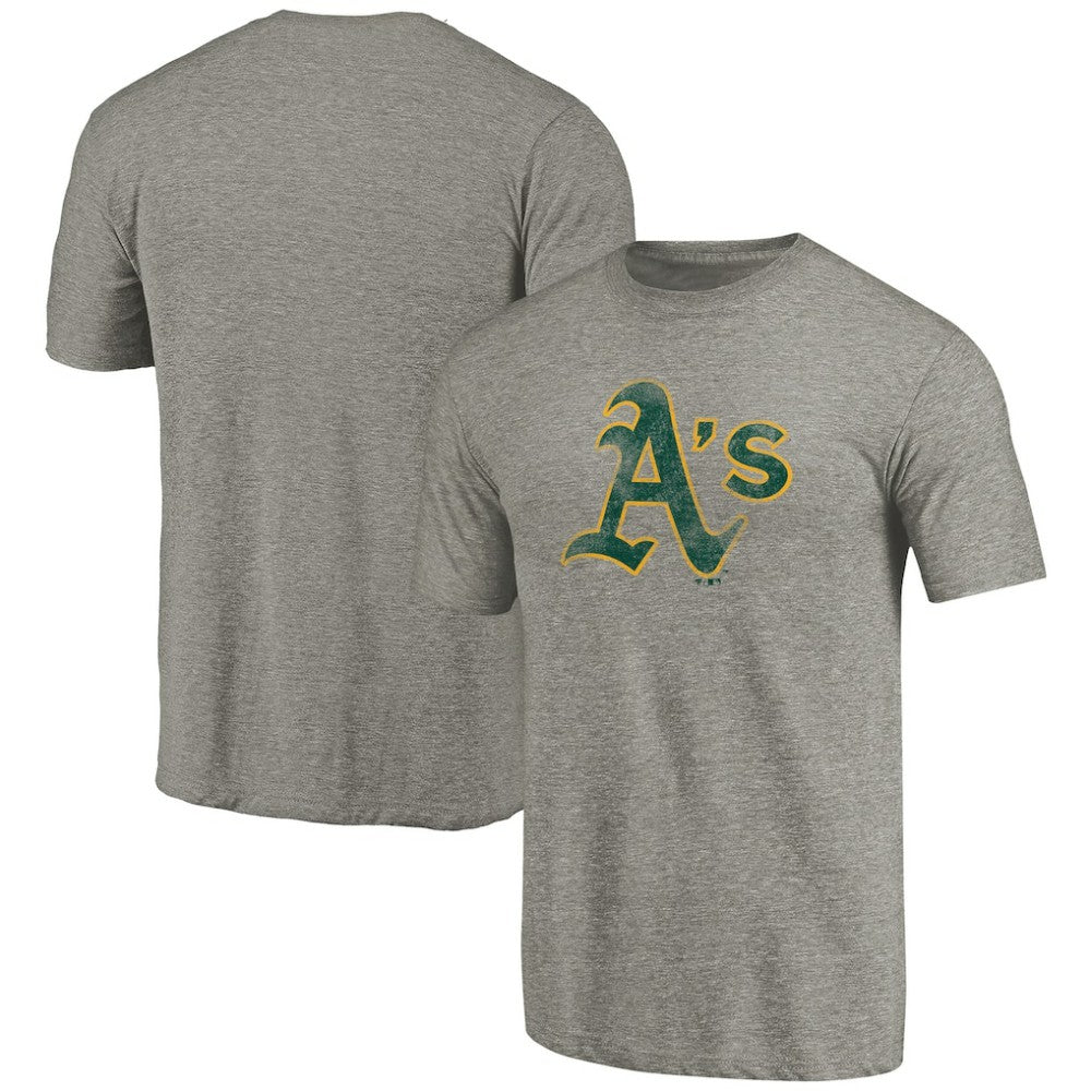 Athletics Distressed Team Tri-Blend T-Shirt - MLB