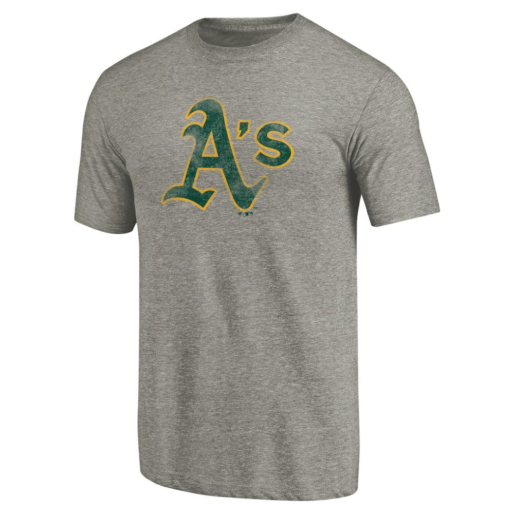 Athletics Distressed Team Tri-Blend T-Shirt - MLB