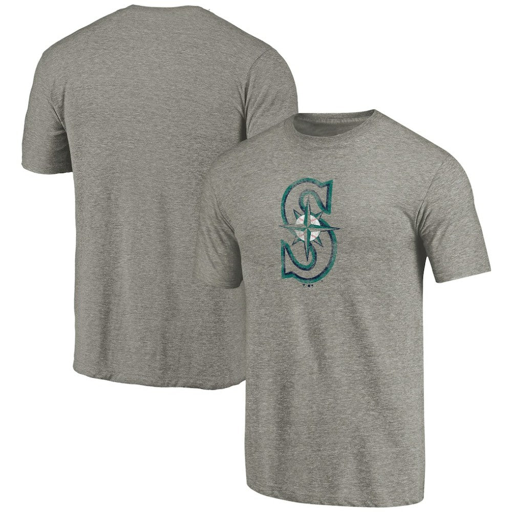 Seattle Mariners Distressed Team Tri-Blend T-Shirt - MLB