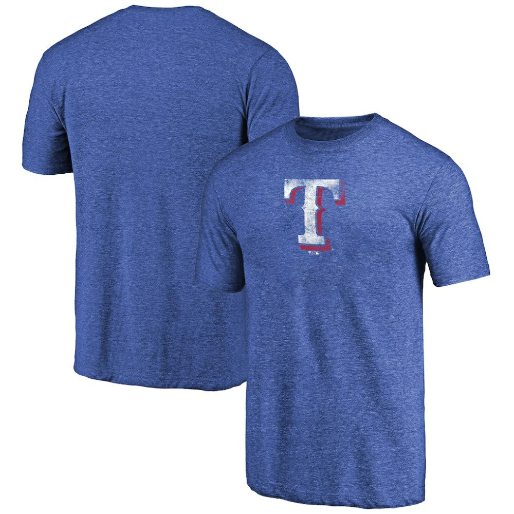 Texas Rangers Distressed Team 2 Tri-Blend T-Shirt - MLB