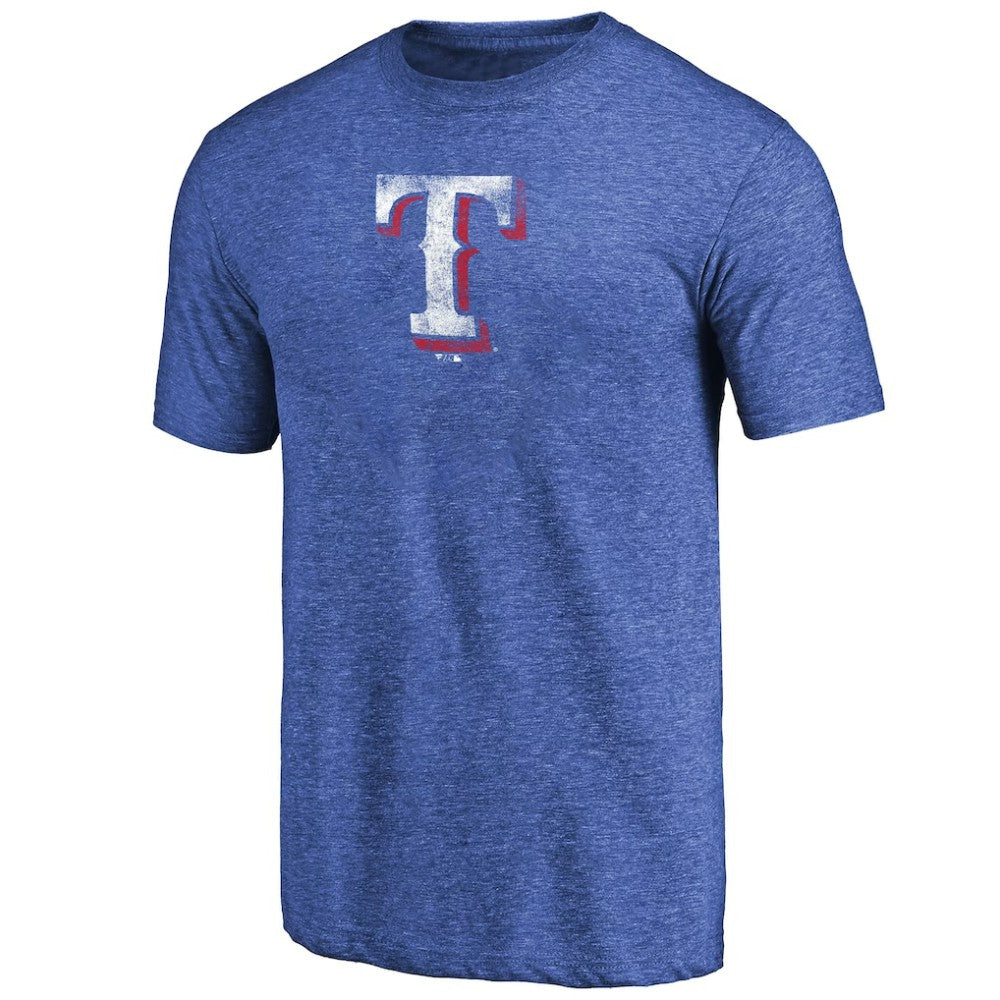 Texas Rangers Distressed Team 2 Tri-Blend T-Shirt - MLB