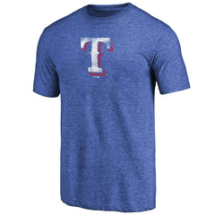 Texas Rangers Distressed Team 2 Tri-Blend T-Shirt - MLB