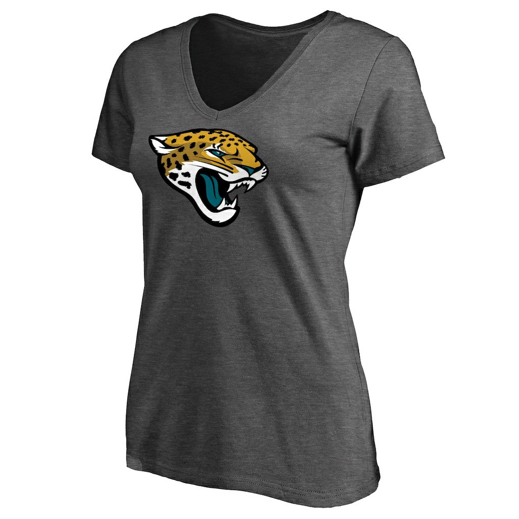 Jacksonville Jaguars Women's Team Logo T-Shirt Heathered Gray | NFL