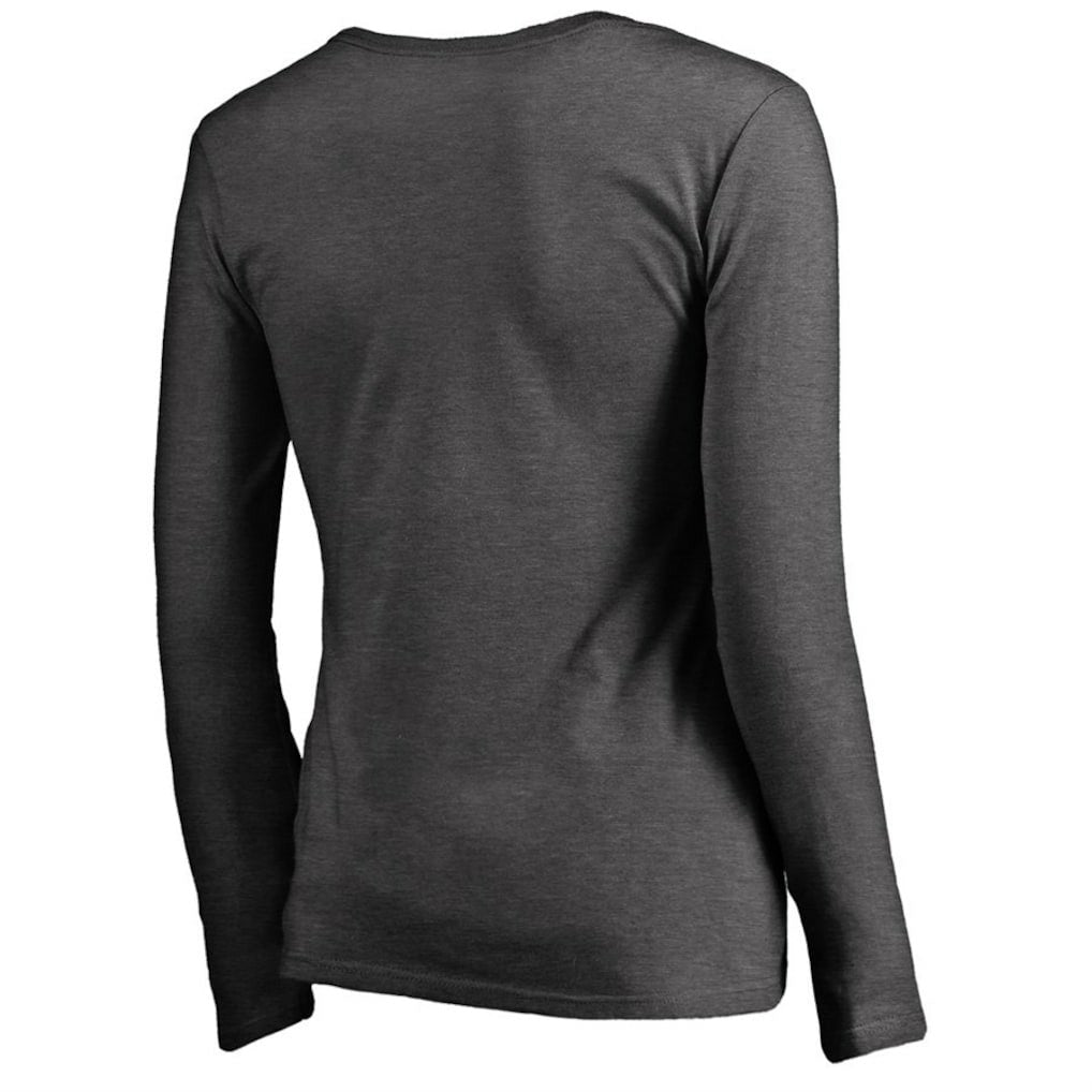 Jacksonville Jaguars Women's Team Logo Long Sleeve T-Shirt Heathered Gray | NFL