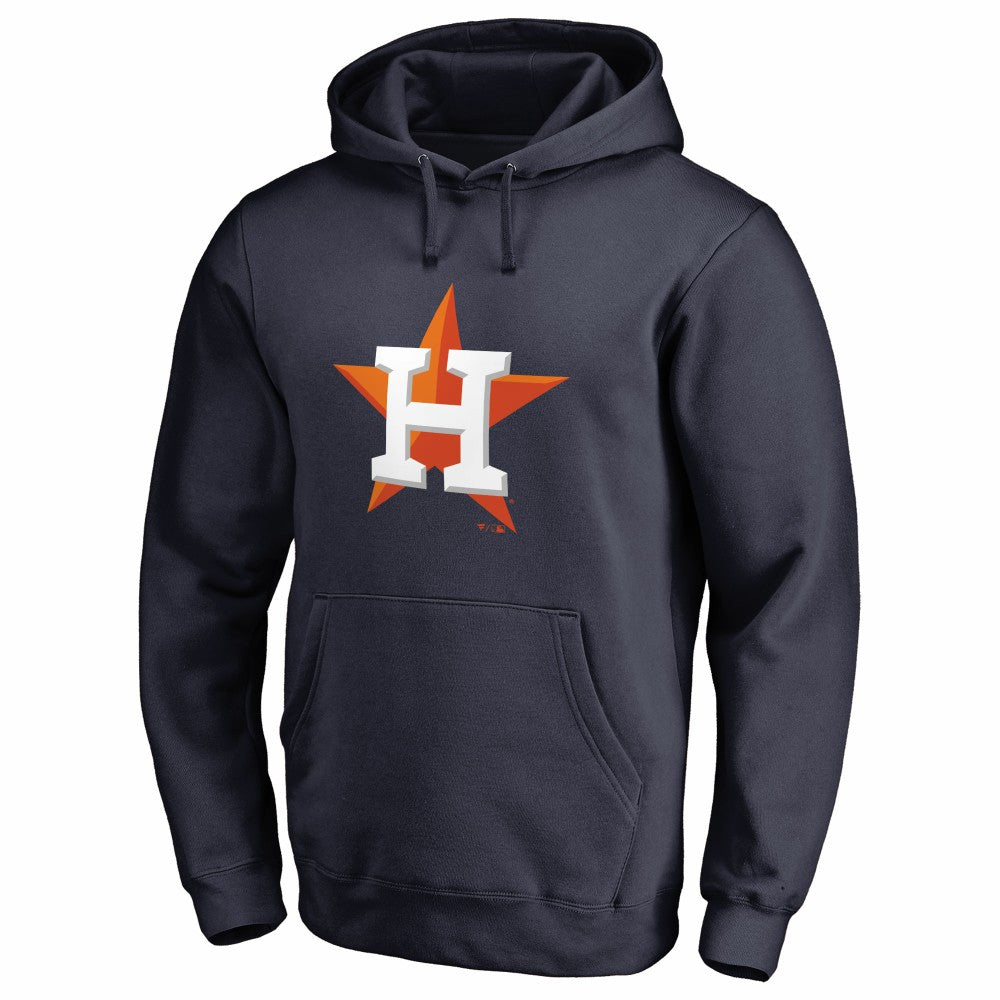 Houston Astros Official Logo Fitted Pullover Hoodie - MLB
