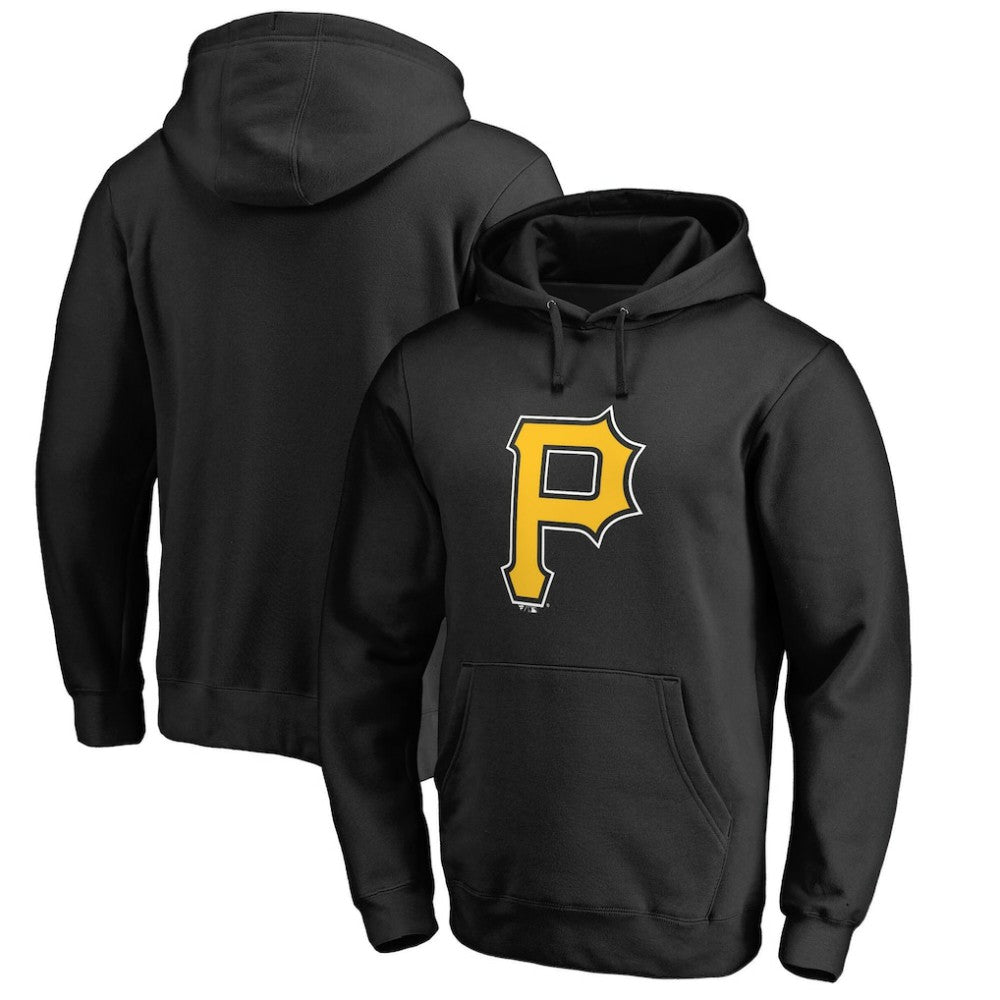 Pittsburgh Pirates Official Logo Fitted Pullover Hoodie - MLB