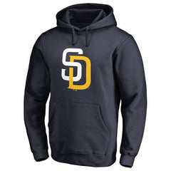 San Diego Padres Official Logo Fitted Pullover Hoodie - MLB