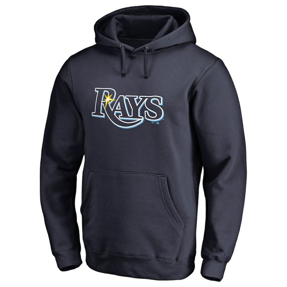 Tampa Bay Rays Official Logo Fitted Pullover Hoodie - MLB