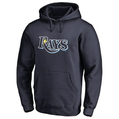 Tampa Bay Rays Official Logo Fitted Pullover Hoodie - MLB