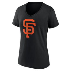 San Francisco Giants Women's Team Color Primary Logo V-Neck T-Shirt - MLB