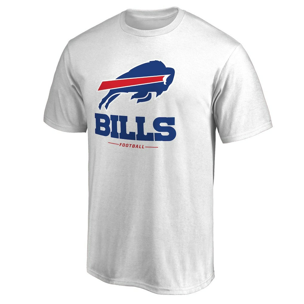 Buffalo Bills Team Lockup 2 T-Shirt White | NFL