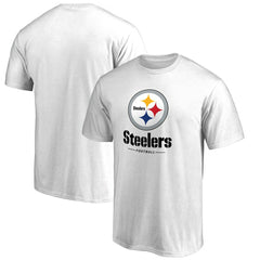 Pittsburgh Steelers Team Lockup 2 T-Shirt White | NFL