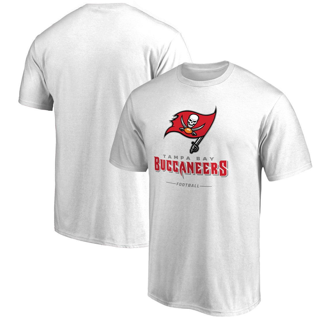 Tampa Bay Buccaneers Team Lockup T-Shirt White | NFL
