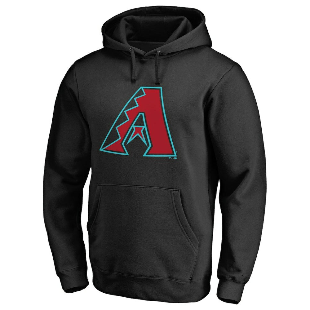 Arizona Diamondbacks Official Logo Fitted Pullover Hoodie - MLB