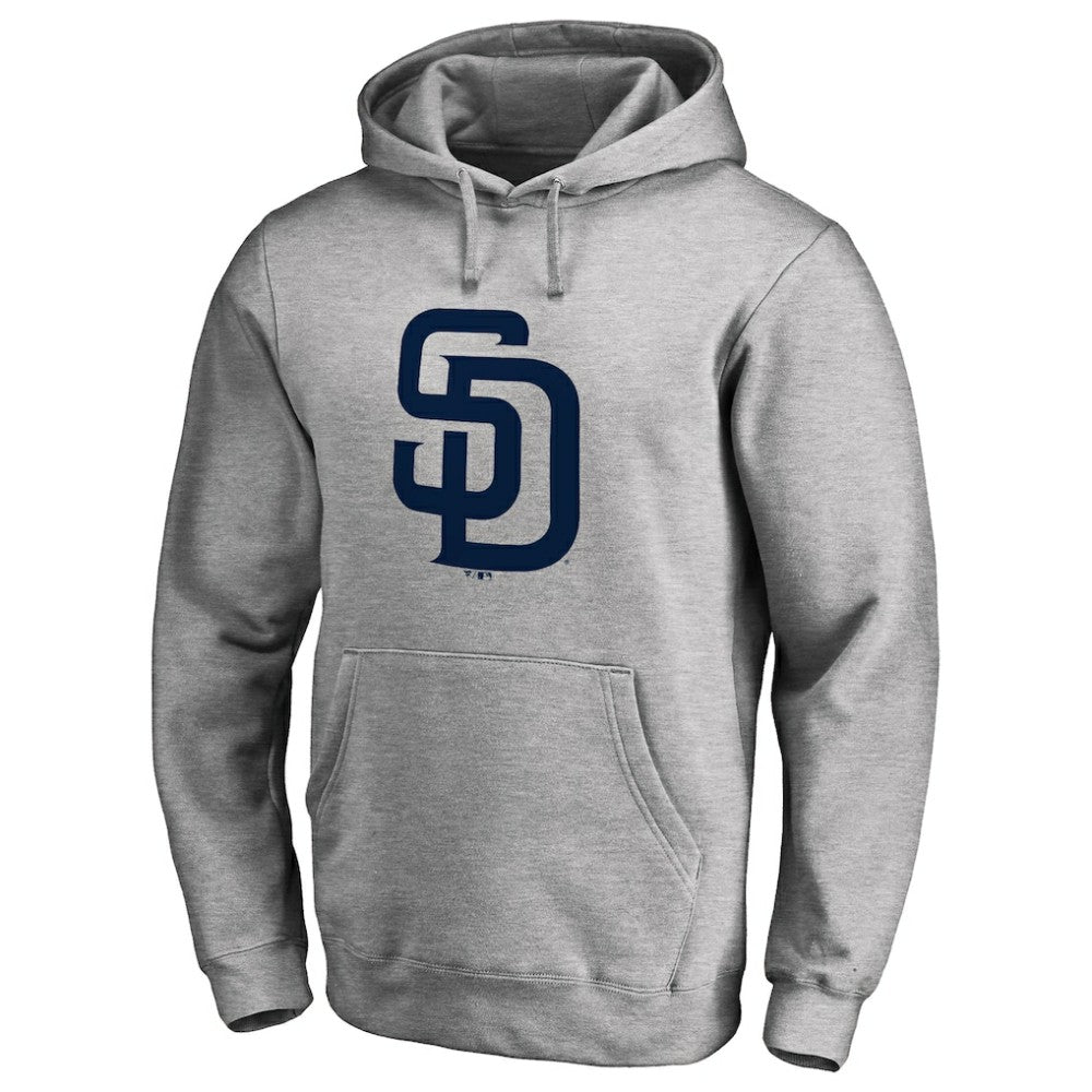San Diego Padres Official Logo Fitted Pullover Hoodie - MLB