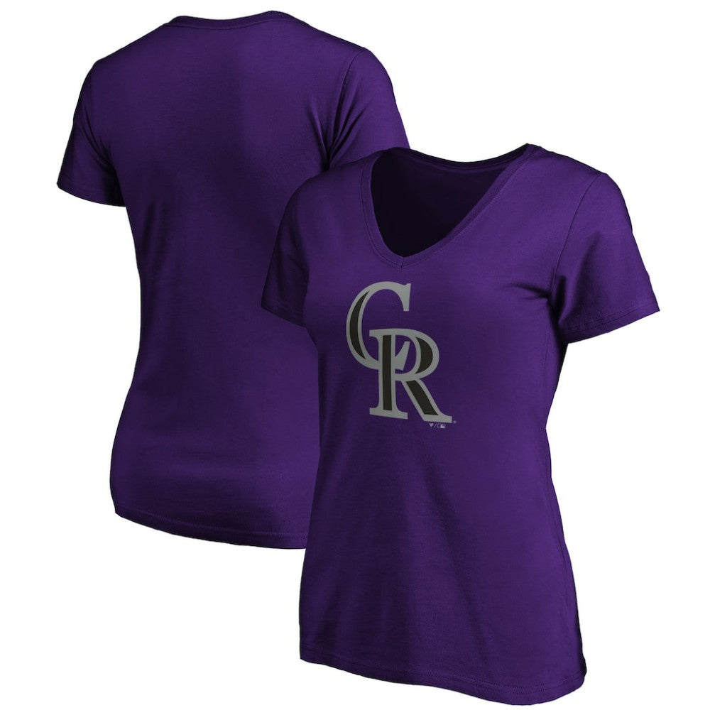 Colorado Rockies Women's Secondary Color Primary Logo T-Shirt - MLB