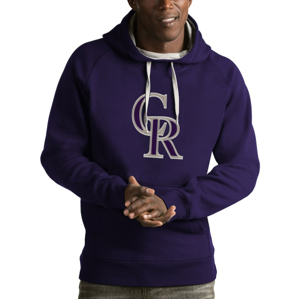 Colorado Rockies Antigua Victory Pullover Hoodie - MLB