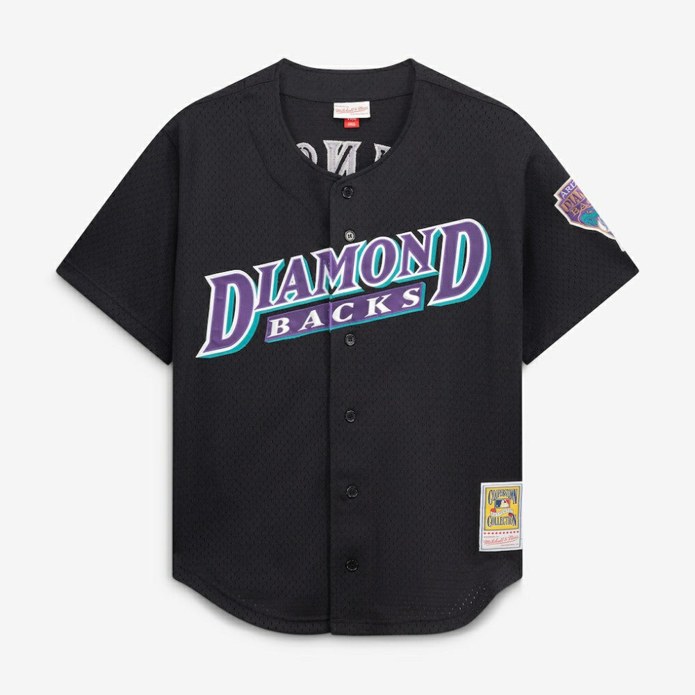 Randy Johnson Arizona Diamondbacks Mitchell & Ness Cooperstown Collection Mesh Batting Practice Button-Up Jersey - MLB