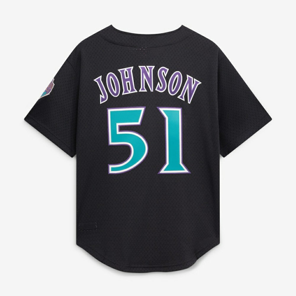 Randy Johnson Arizona Diamondbacks Mitchell & Ness Cooperstown Collection Mesh Batting Practice Button-Up Jersey - MLB