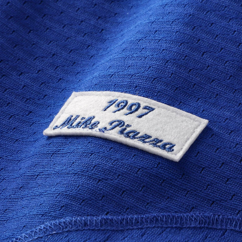 Mike Piazza Los Angeles Dodgers Mitchell & Ness Cooperstown Collection Mesh Batting Practice Button-Up Jersey - MLB